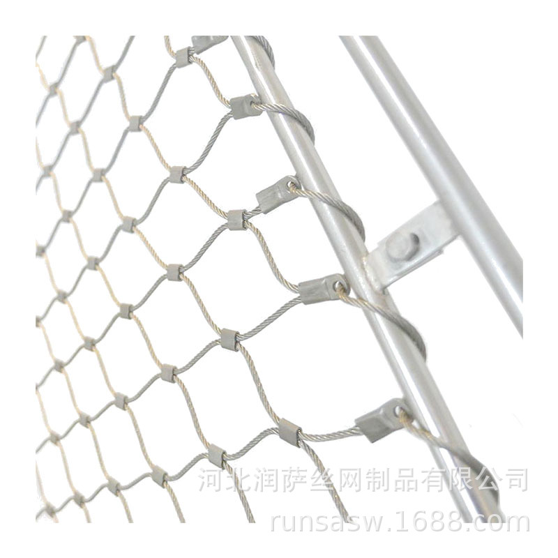 Stainless Steel Rope Net Protective Safety Net School Balcony High-Altitude Parabolic Anti-Fall Net 304 Wire Rope Net Wholesale