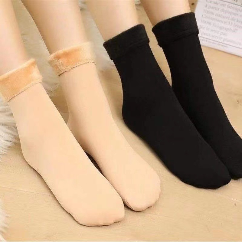 Snow socks unisex velvet padded mid-barrel autumn and winter snow socks warm socks
