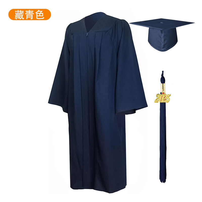 2025 New Woven Academic Clothing American Adult Graduation Clothing University Degree Clothing suit Graduation Robe Clothing