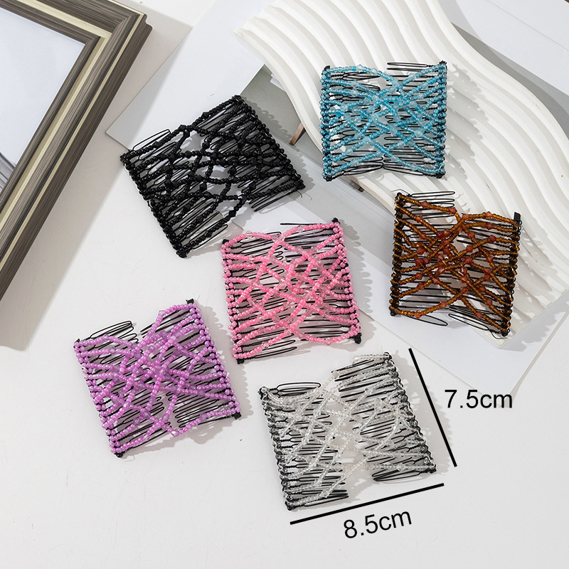 Cross-border Amazon Comb Lazy Creative Varied Stretch Hair Comb Fashion Joker Magic Invisible Hair Accessories