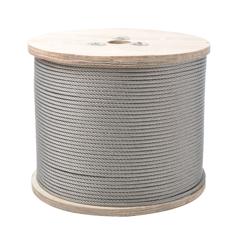 Stainless steel wire rope manufacturers plastic-coated steel wire rope industrial greenhouse traction marine rubber-coated stainless steel wire rope 304