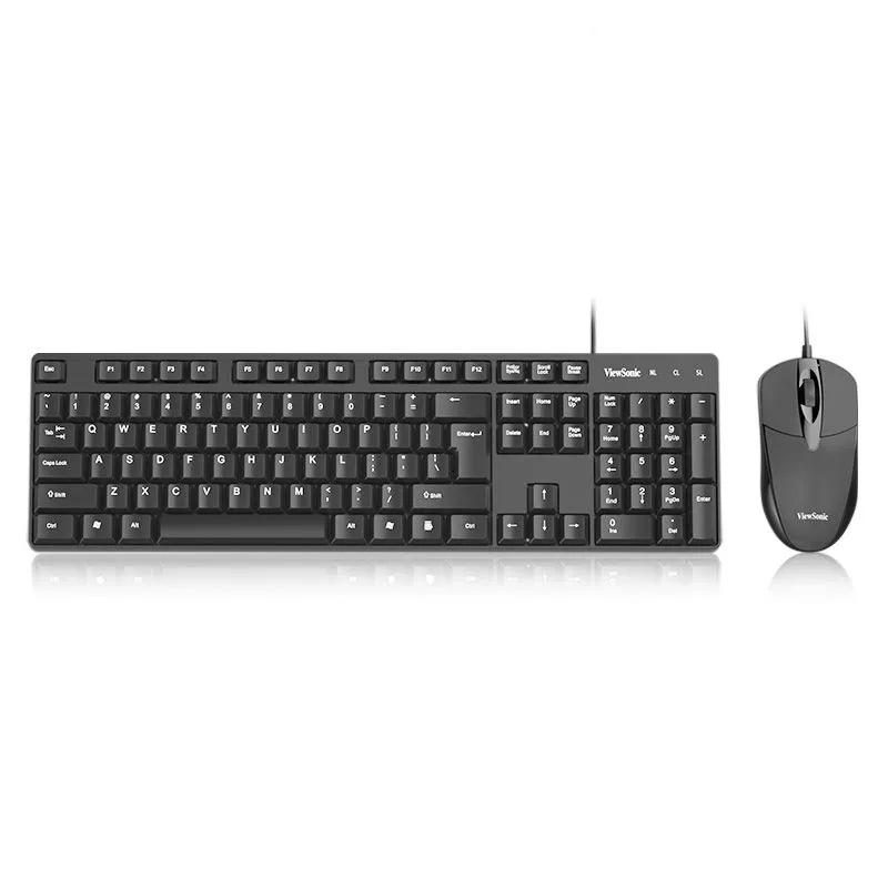 Viewsonic Cu1500 White Wired Keyboard and Mouse Set Multimedia Home Office Gaming USB Wired Keyboard and Mouse