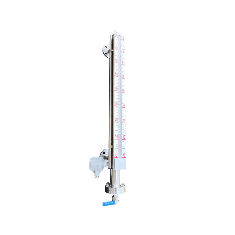Magnetic Flip Board Level Gauge Water Level Gauge Stainless Steel with Remote Transmission 4-20Ma Oil Level Boiler Water Top-Mounted Side-Mounted Level Gauge