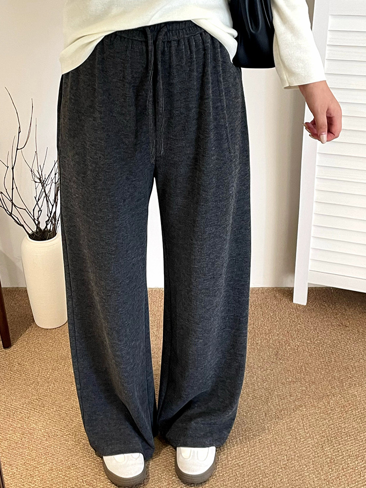 Plus Size Women's Versatile Casual Pants High Waist Sports Wide Leg Pants 2025 Autumn Fat mm Loose Straight Pants Nk1099