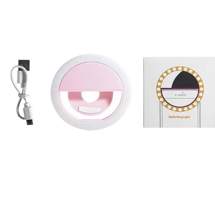 RK12 Photo Selfie Lamp Portable Mobile Phone Supplementary Light ringlight Pocket Desktop Beauty Ring Lighting Lamp