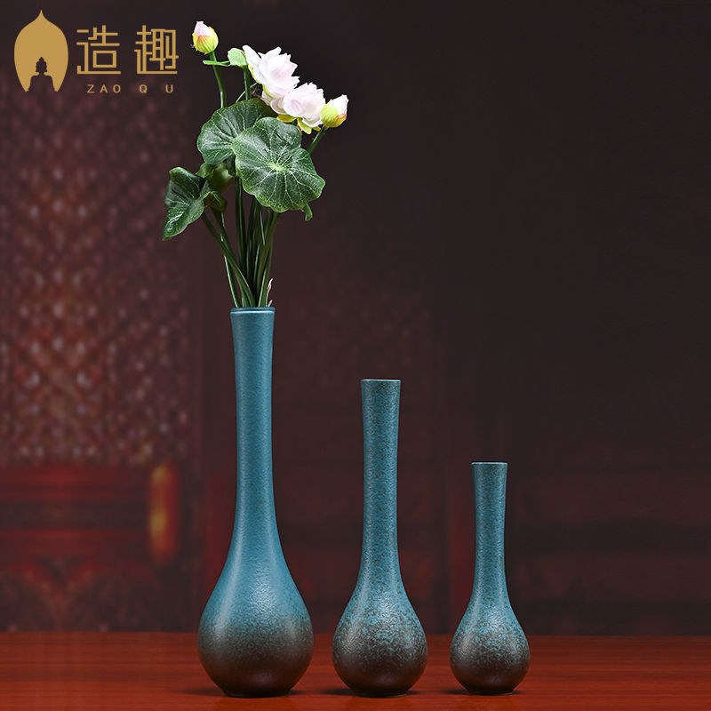 Керамическая ваза Фанькунь, изменяющаяся ваза для домашнего декора, ваза для сухих цветов