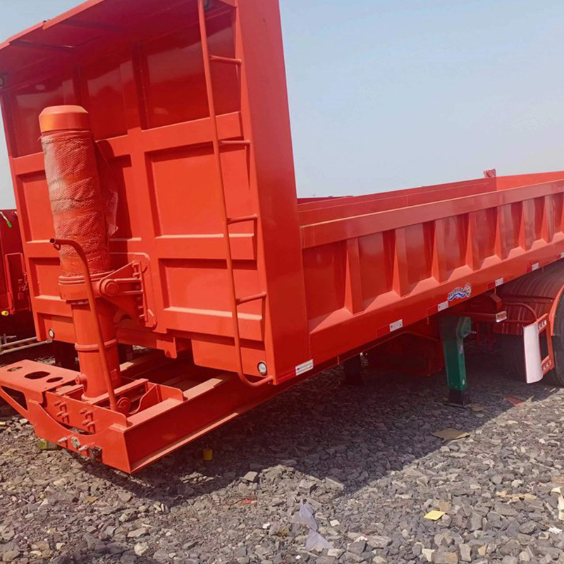 40-Foot Skeleton Box-Type Rear-Dump Truck, Mid-Box Transport Truck, Engineering Truck, Mining Truck, Mining Transport Truck