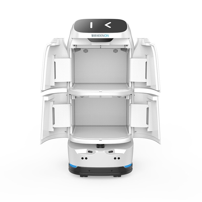 Qinglang W3S Smart Hotel Robot Automatic Food Delivery Delivery Delivery Self-contained Elevator Hotel Hotel Room