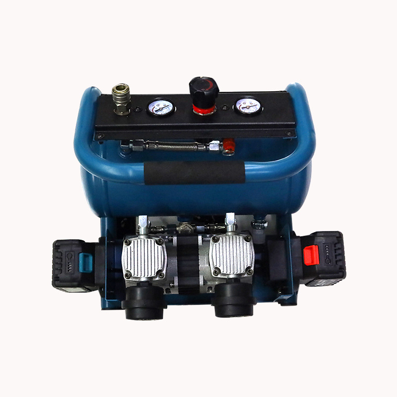 Industrial high-power air compressor rechargeable wireless lithium battery air compressor dual barometer power tool