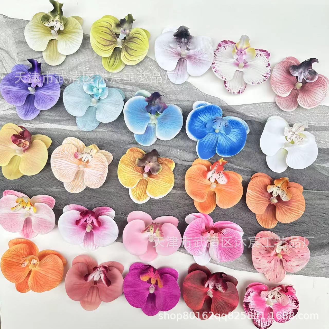 Одинарная голова 3D симуляция орхидеи европейский стиль бабочка цветок заколка для волос аксессуары для волос DIY головной убор зажим для волос