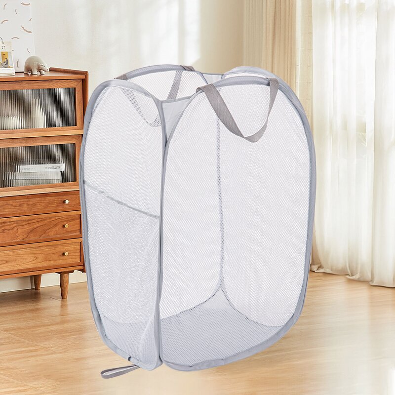 Hot-Selling Product from the Source Factory: Foldable Laundry Basket, Cross-Border Bestseller, Bathroom and Bedroom Storage Basket, Portable Laundry Hamper Wholesale