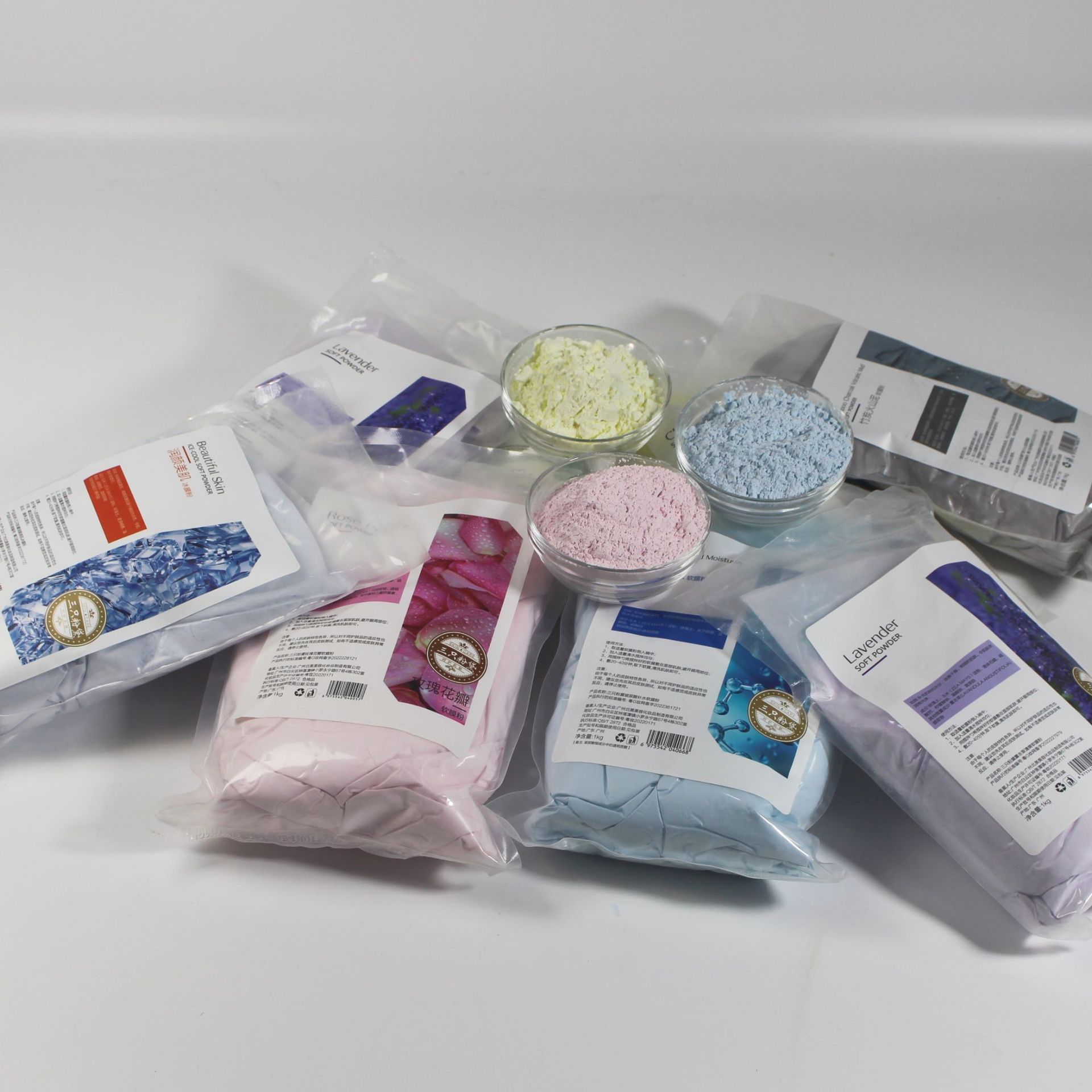 Beauty salon special soft film powder rose mask powder gold chamomile soft film powder Qizi powder skin management