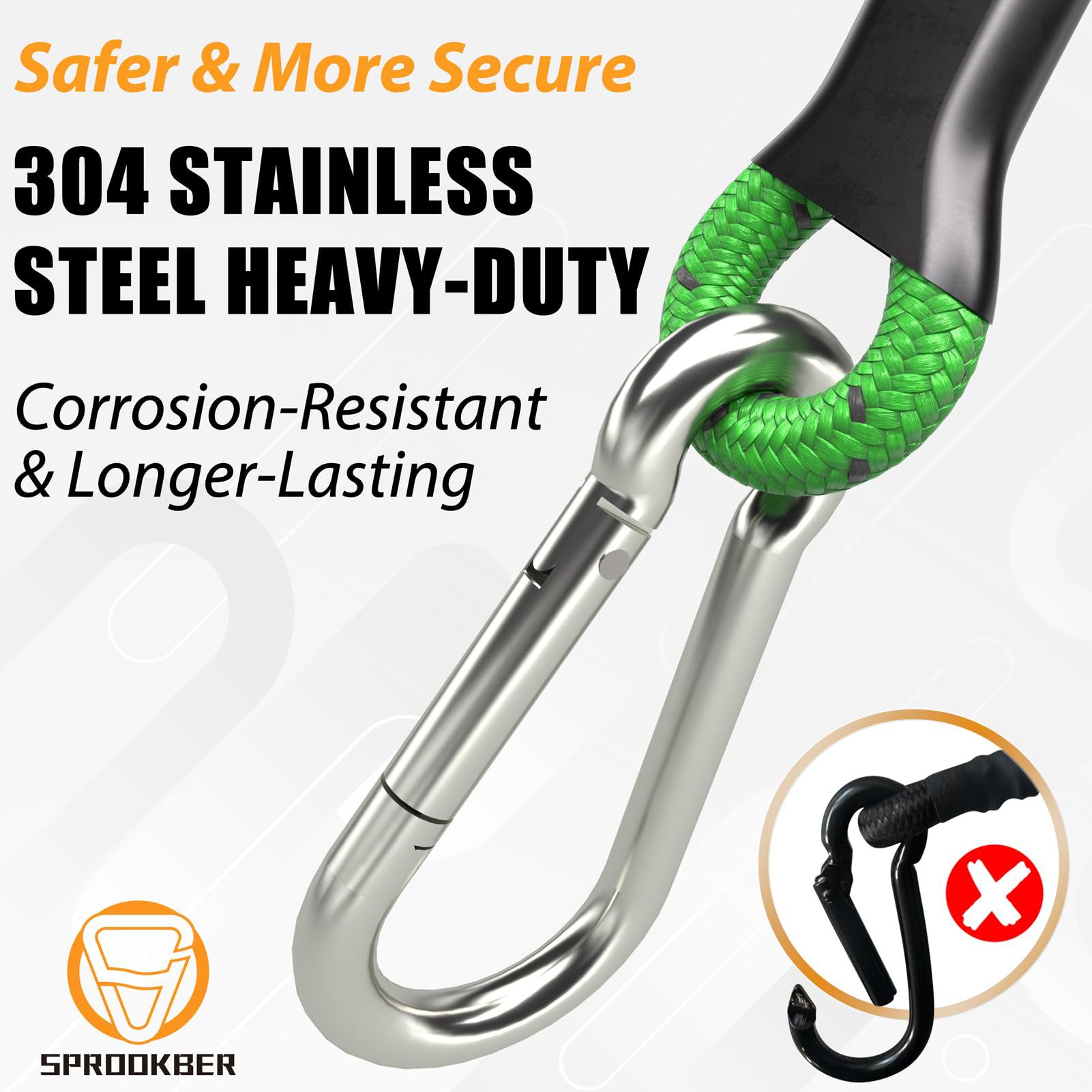 Cross-Border Latex Elastic Rope with Metal Buckle High Elasticity Cargo Binding Suitable for Camping Bicycle Racks and Trolleys