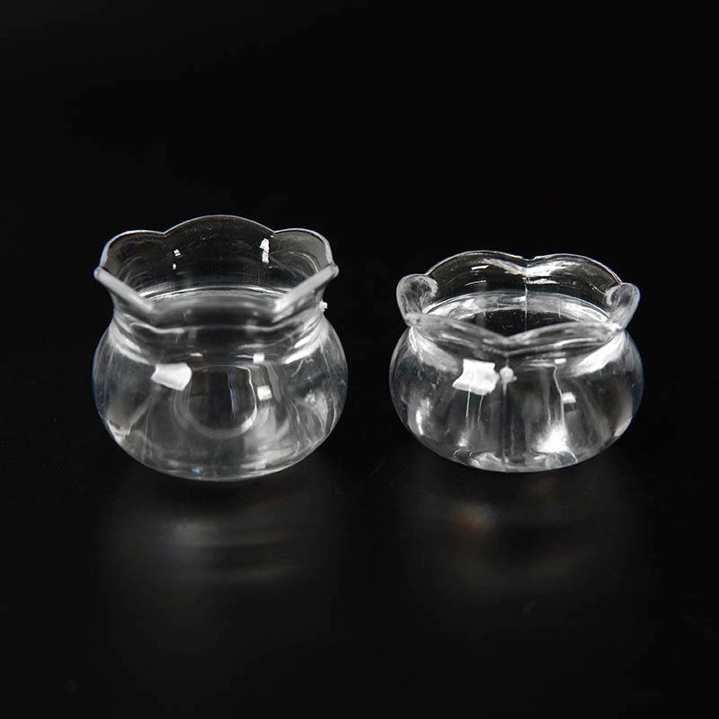 Пластиковая симуляция мини аквариум модель DIY ручная работа кремовый клей глиняный контейнер миниатюрная еда игра мини чашка