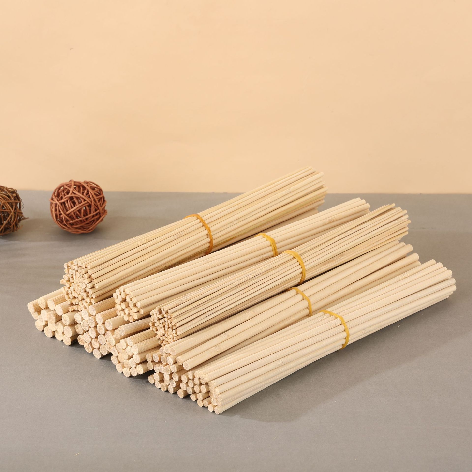 DIY Handmade Architectural Model Stereo Composition Material Small Bamboo Round Stick Bamboo Stick Bamboo Strip Bamboo Square Bamboo Piece Bamboo Stick