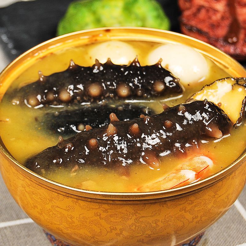 Palace Recipe Ready-To-Eat Golden Soup Buddha Jumping Wall Agent Healthy Food 240g Sea Cucumber Abalone Fish Maw