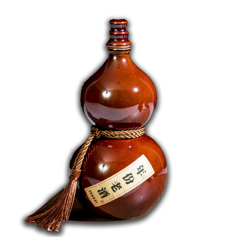 One Jin Ceramic Wine Bottle Gourd Wine Pot Vintage Sealed Wine Jar 500ml Household Cellar Liquor Jar Empty Wine Bottle