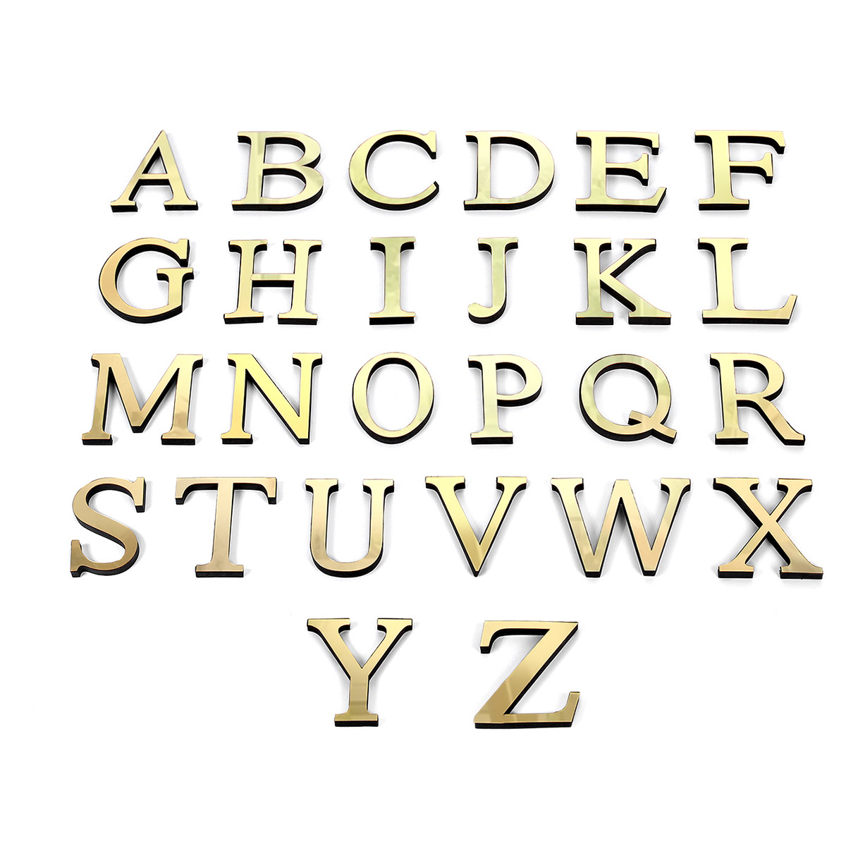 Cross-border AliExpress home decoration acrylic mirror word EVA English letters decorative creative wall stickers