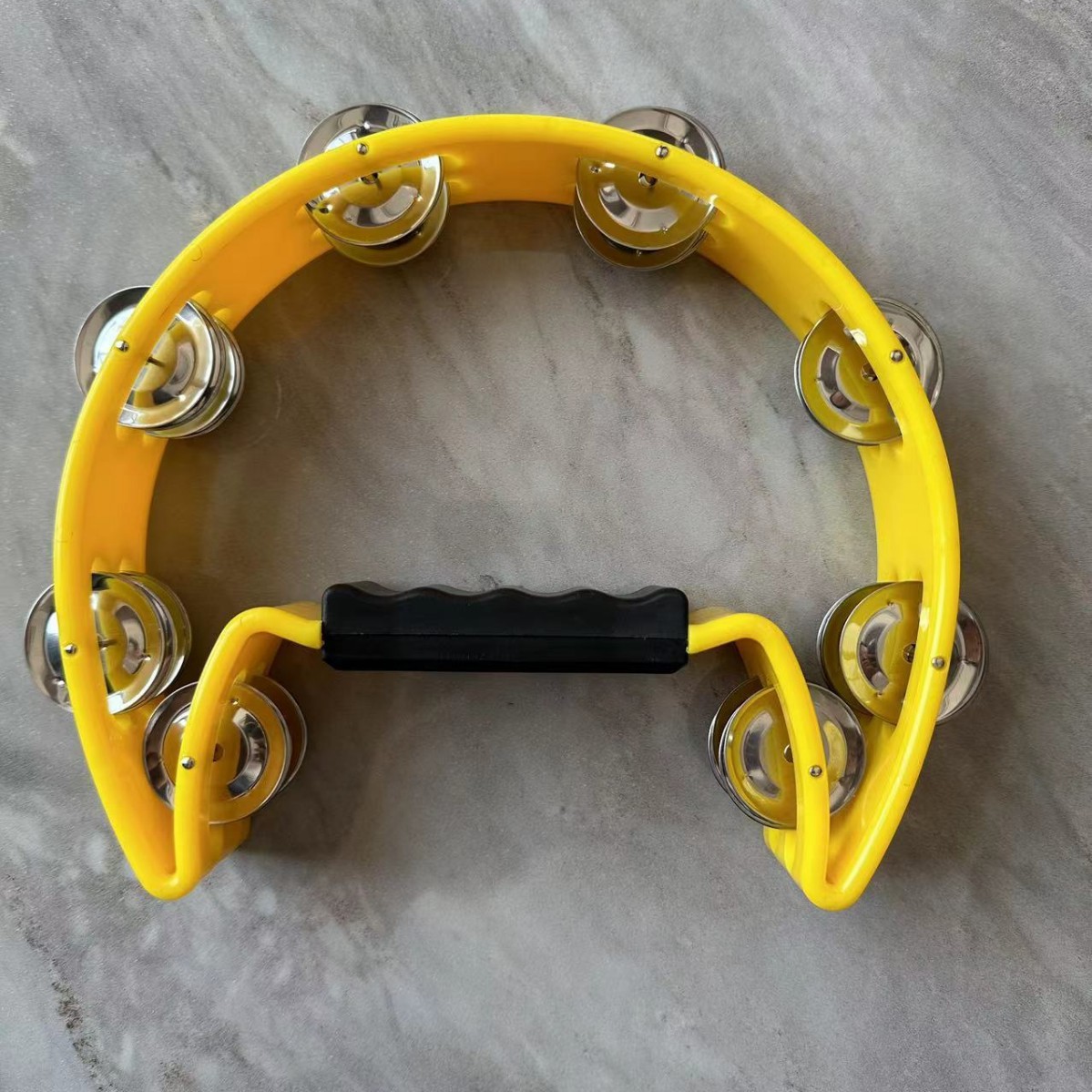 Single Row Flower Bell Ring Rattle Plastic Tambourine Large KTV Rattle Orff Musical Instrument