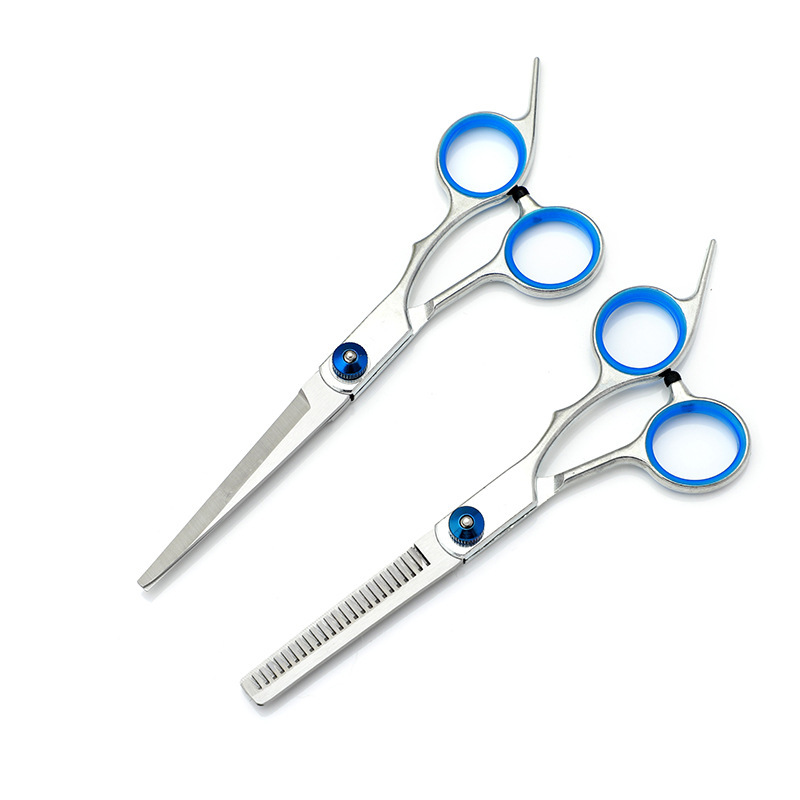 Barber scissors split barber scissors flat teeth scissors warped curved scissors pet suit portable hairdressing tools wholesale