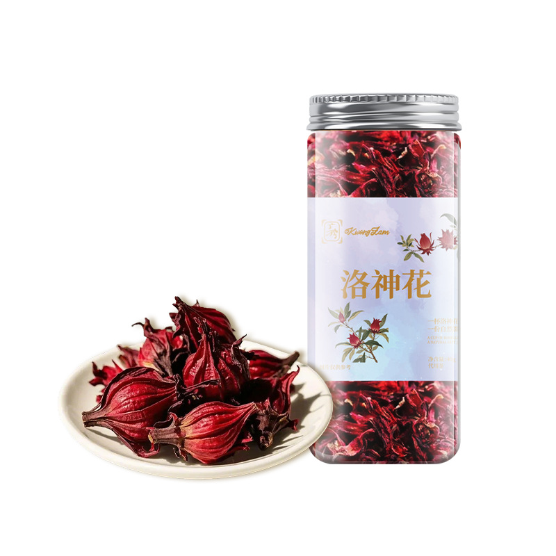 Premium Roselle Flower 40g Selected Large Roselle Flower Herbal Tea Roselle Tea for Drinking, Canned for Beauty Benefits