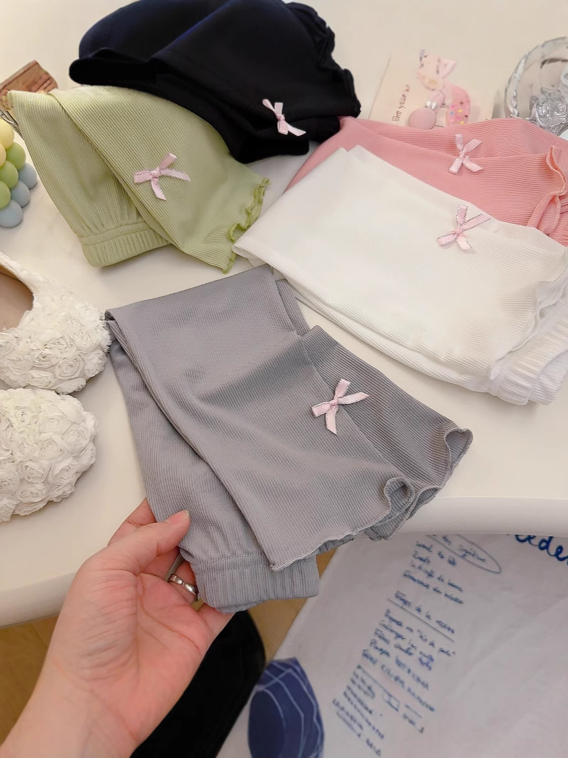 2025 Girls' Pants Summer Ice Silk Pants Thin Children's Loose Straight Pants Children's All-match Comfortable Straight Pants