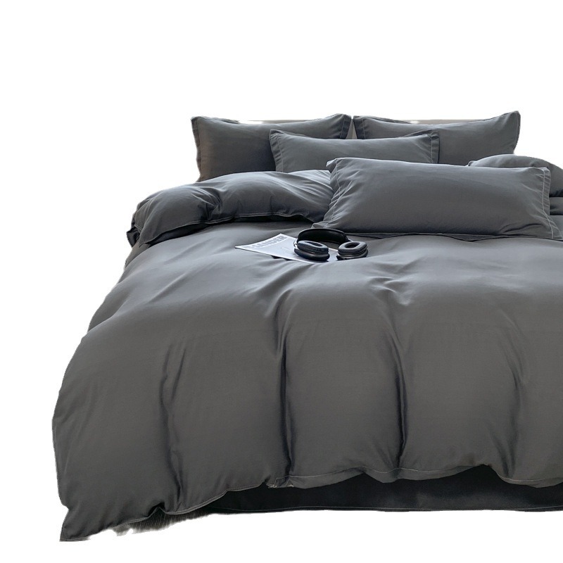 High-End Gray Quilt Complete Set of Six-Piece Student Dormitory Set Single Bedding Double Thickened Eight-Piece Set