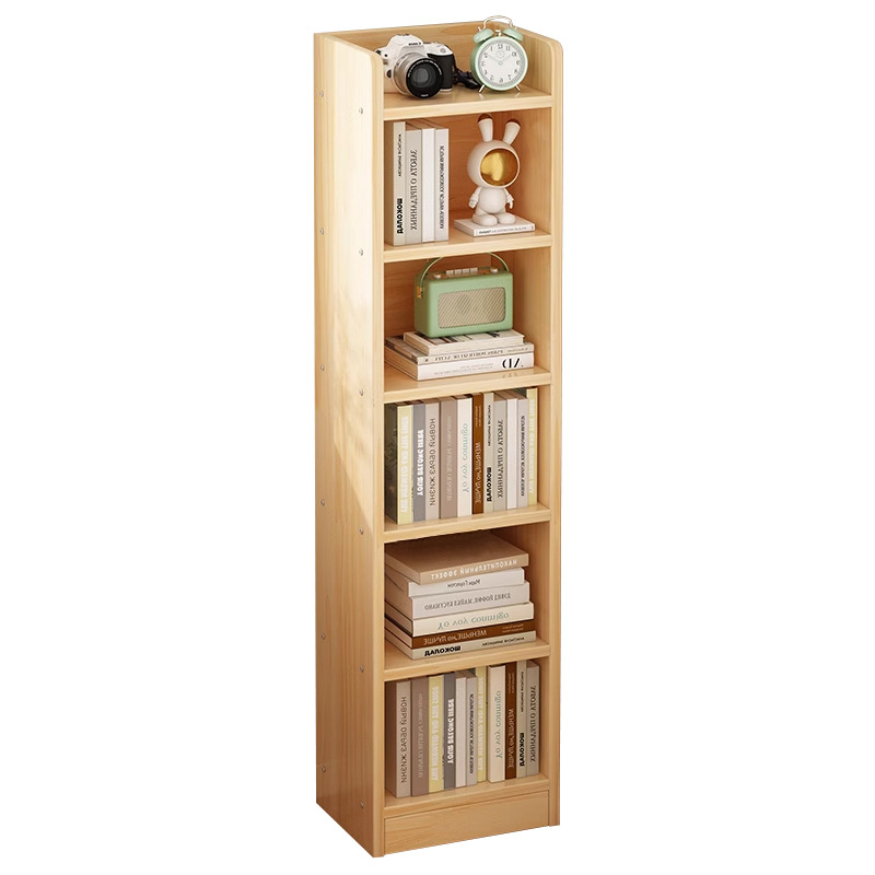 Bookshelf Storage Rack Floor Simple Household Multi-Layer Storage Cabinet Narrow Slit Small Bookcase Wall Side Storage Living Room Cabinet