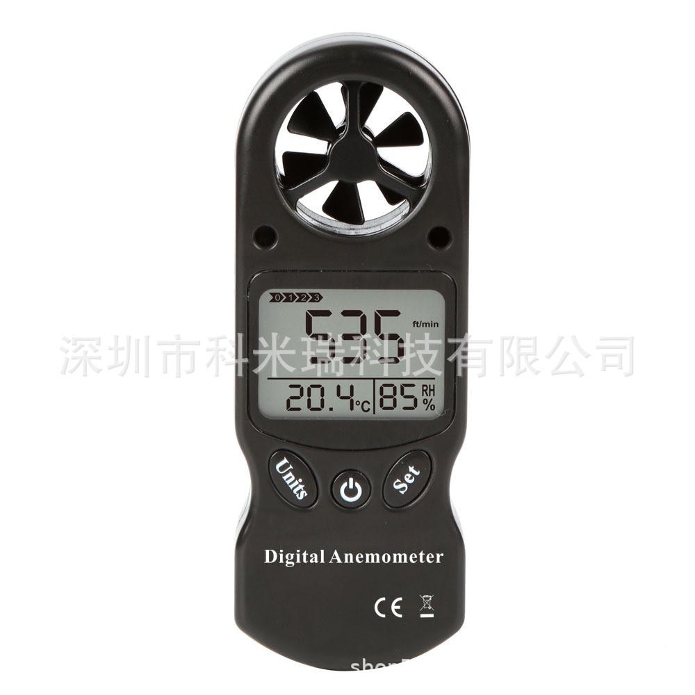 New mini handheld multifunctional digital hygrometer anemometer anemometer wind speed measuring instrument