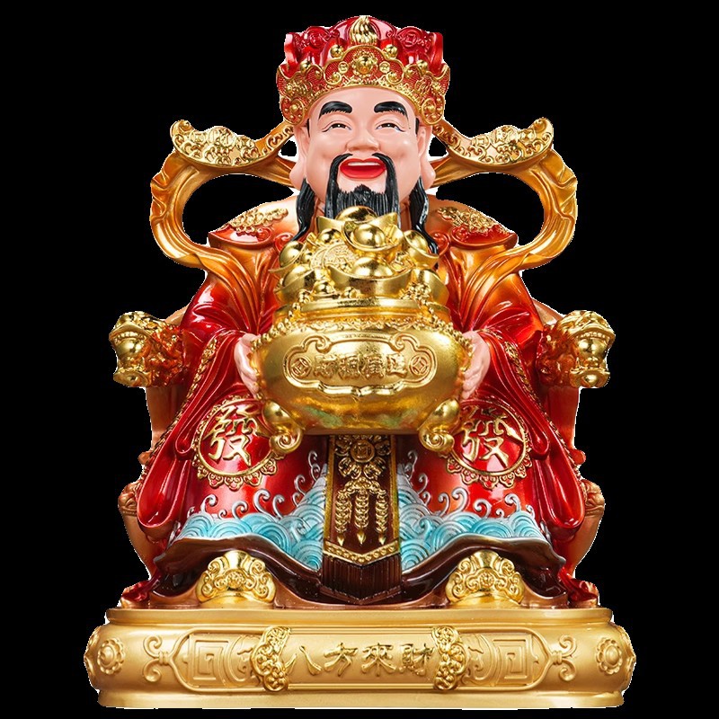 Home Treasurer Decoration for Wealth Treasurer Treasurer Treasurer Treasurer Store Opening Gift Red Clothes Fortune Treasurer Buddha