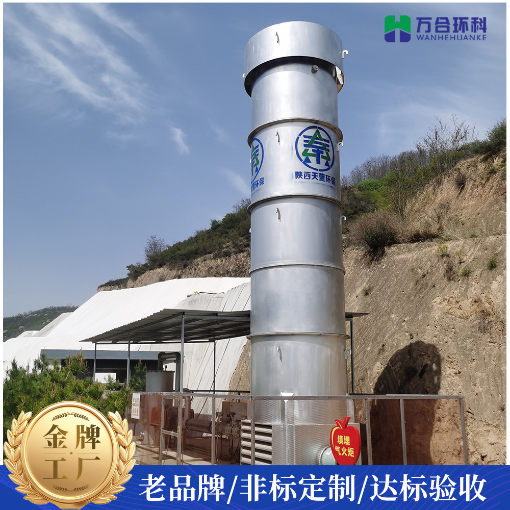 Manufacturer Customized Garbage Filling 1000 Cube Biogas Torch Waste Gas Release Internal Combustion Stainless Steel Torch Device