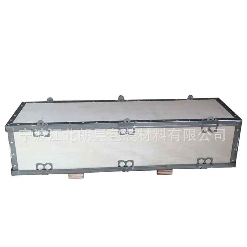 Customized Size Snap-On Detachable Steel Edge Wooden Box Durable Logistics Environmentally Friendly Heavy Machinery Thickeneded Transport Wooden Box