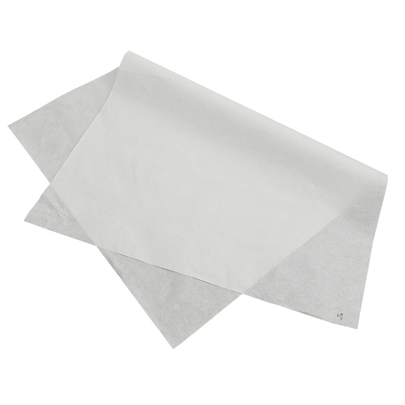 Wholesale 24g white wax paper translucent paper glossy paper cake paper tray oil-proof paper wax paper