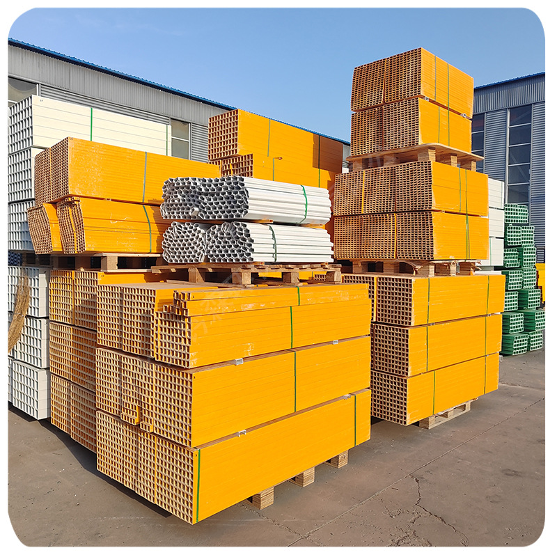 Customized Fiberglass Reinforced Plastic Pultrusion Profiles Square Tubes Round Tubes Angle Steel I-Shaped Steel Channel Steel Spot Frp Special-Shaped Channel U-Shaped Channel