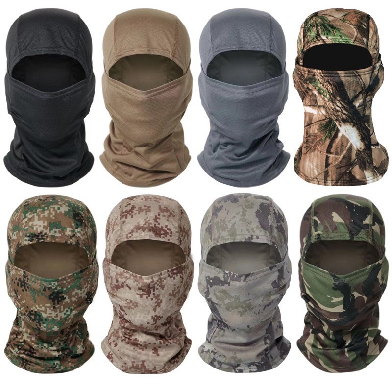 Amazon Outdoor Camouflage Hood Riding Hood Tactical Sunscreen Breathable Fishing Mask Balaclava