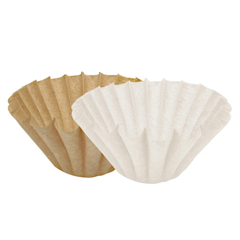 155x 45mm hand-punched drip filter coffee filter paper 100 pieces of corrugated origami filter cup cake cup filter paper 50g