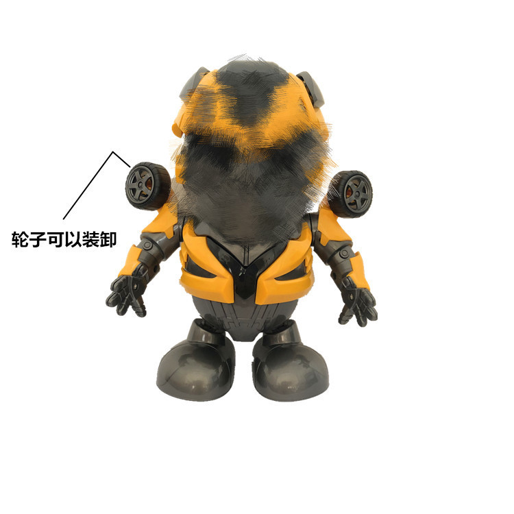 Douyin's Same Music Light Dancing Robot Electric Dance Deformation Robot Kidsren's Toys Wholesale