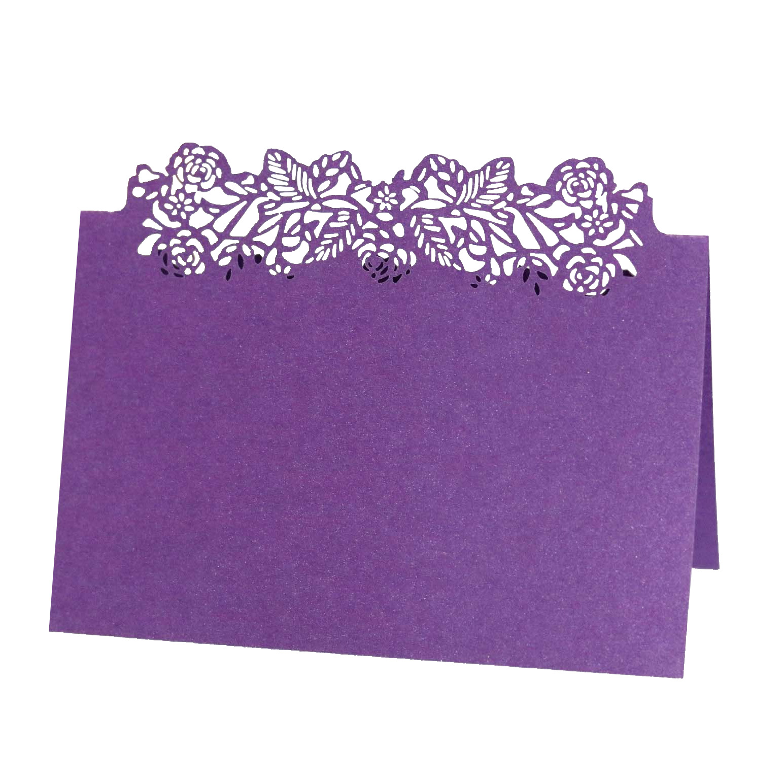 Wedding butterfly seat card hollow rose creative name sign-in desk card milk white pearlescent table card wholesale