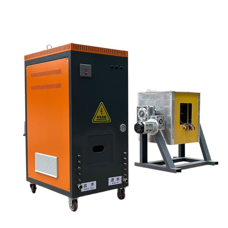 Small Metal Melting Equipment 100kg Iron Melting Furnace 150kg Steel Stainless Steel Melting Medium Frequency Induction Melting Furnace
