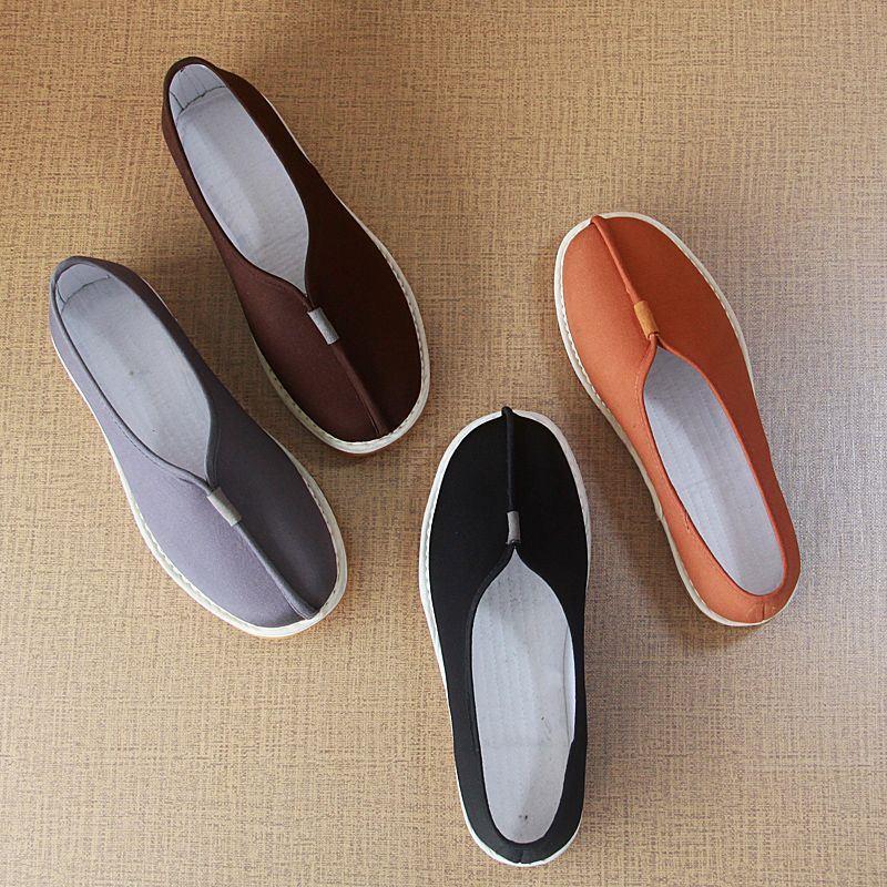 Chinese Style Old Beijing Lasagna Cloth Shoes Men's Low-top Shoes Monk Shoes