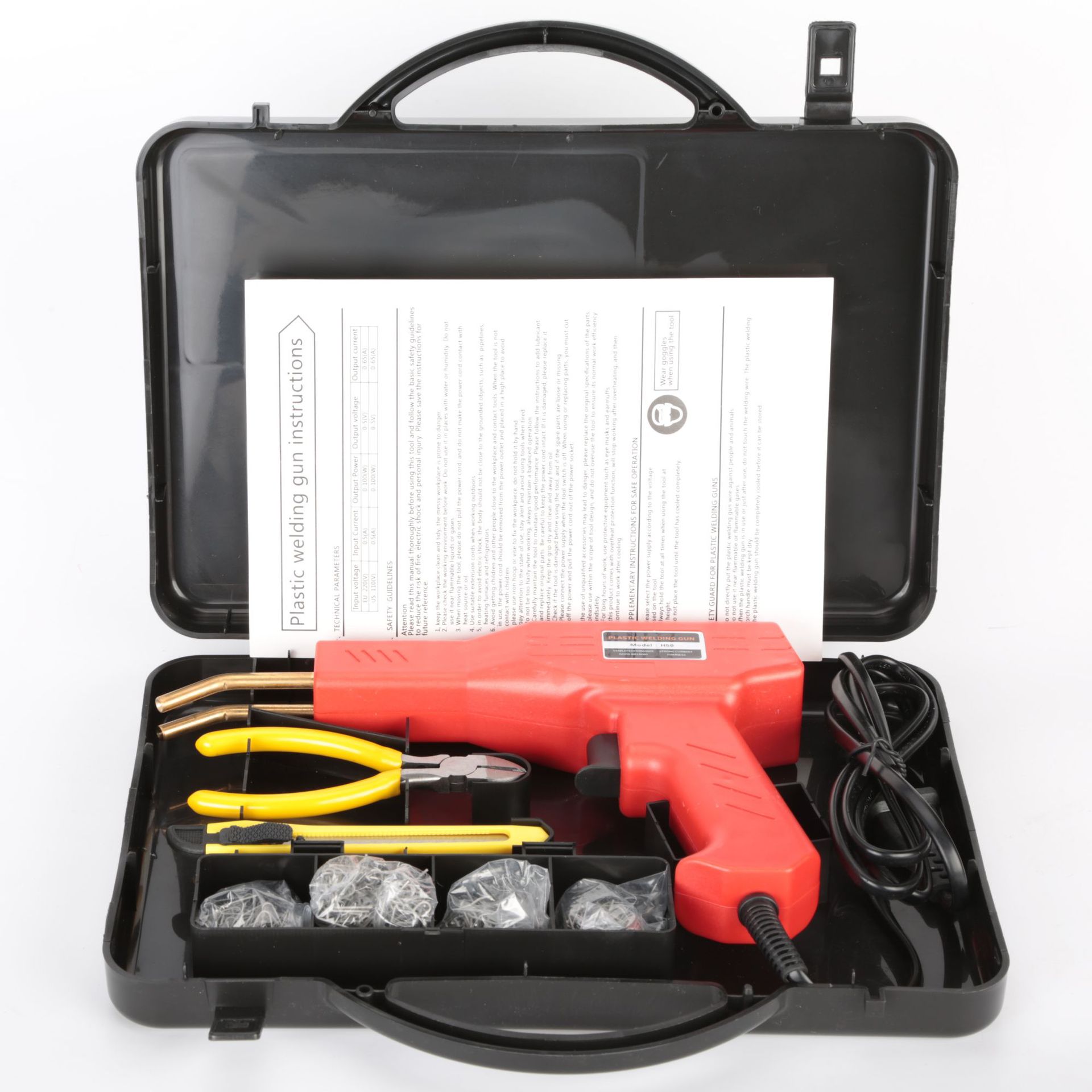 Automobile bumper repair machine plastic bumper repair welding gun welding nail welding rod plastic welding machine hot fuser