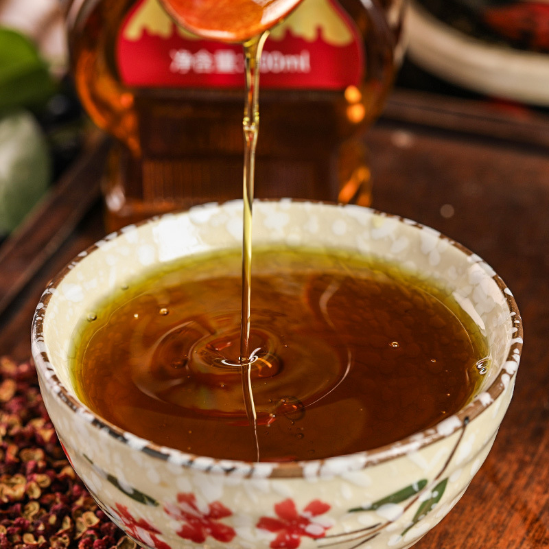 Sichuan Hanyuan Zanthoxylum Oil Sesame Oil Authentic Rattan Pepper Oil Green Pepper Sauce Special for Rice Nauce
