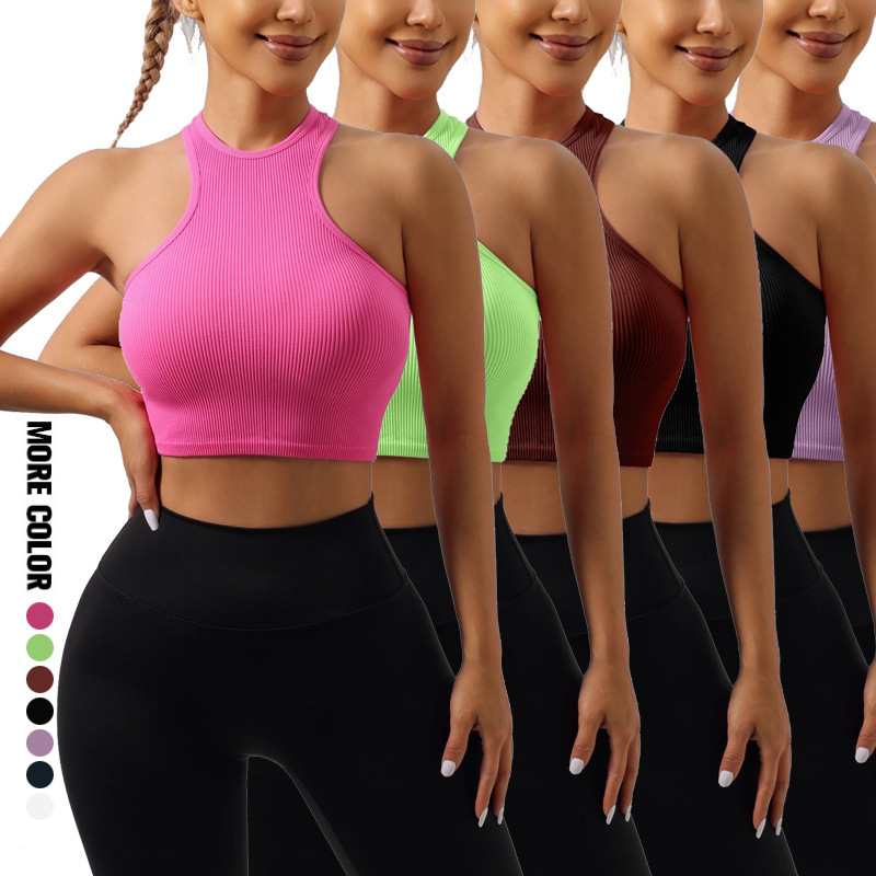 Спортивная блузка из нейлона, йога, бесшовное нижнее белье, быстро сохнущий короткий топ