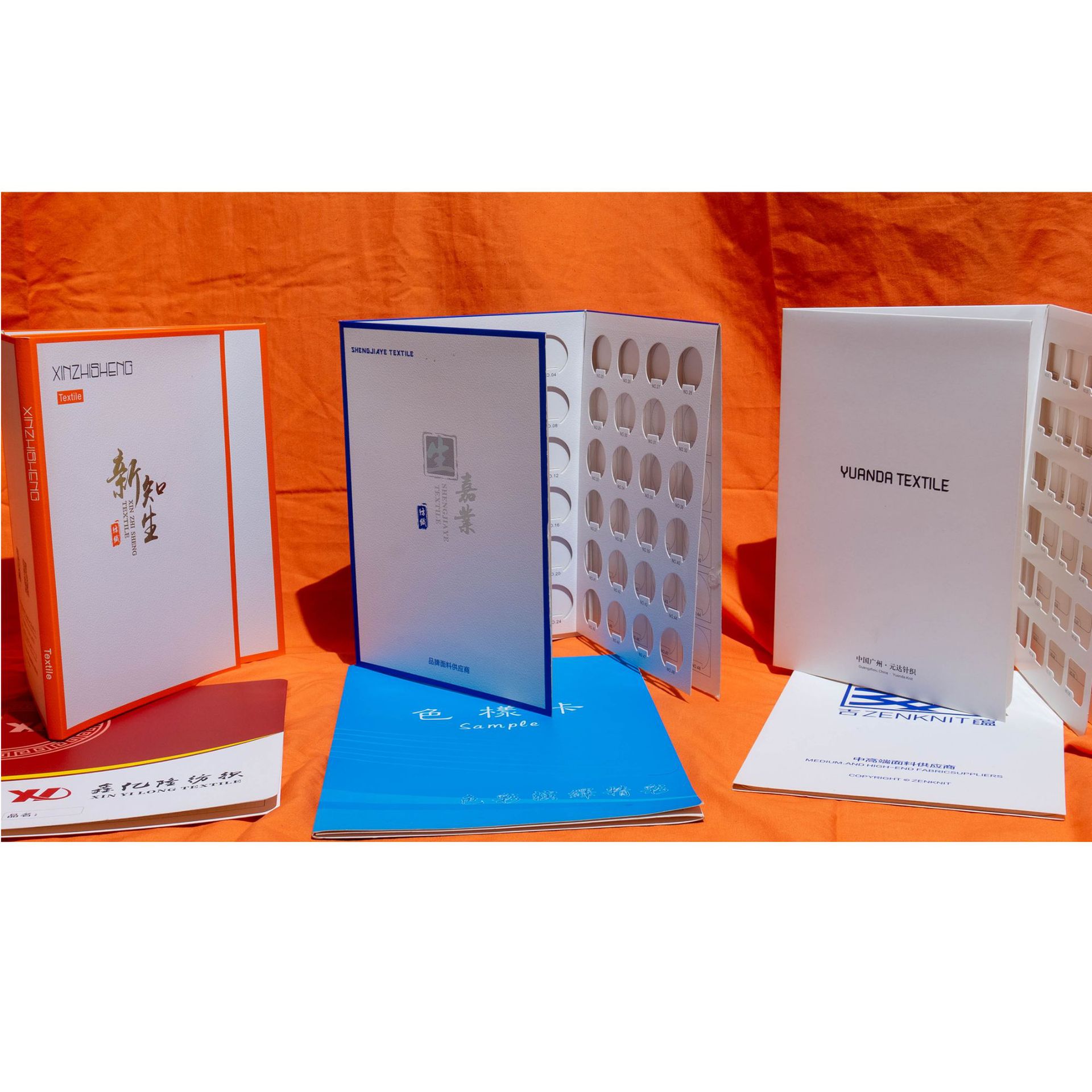 Printing Hollow Color Card This Two Folding Color Card Fabric Sample Textile Leather Fabric Sticker Hollow Color Card