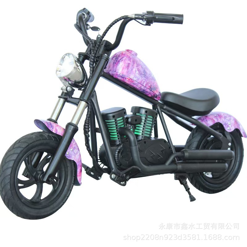 Knight Kidsren's Electric Car 3-12 Years Old Retro Harley Mini Style Electric Motorcycle Boy's Electric Car Toy Car