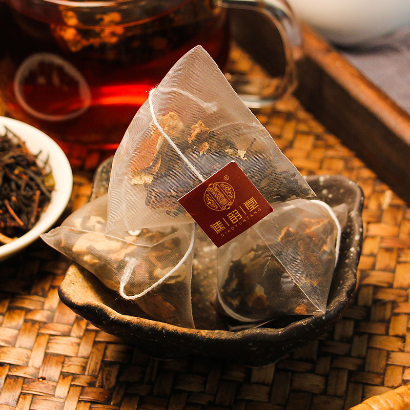 Yuntang tangerine peel Pu'er tea 50 packs triangle bag non-tea cake small green orange Pu'er tea mass vendor pack bag tea