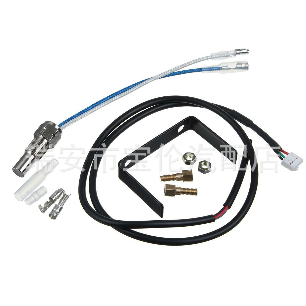 52mm 7 Colors 2"-1/16" Water Temperature Gauge Thermometer 100-300Fahrenheit with Sensor