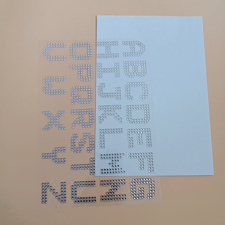 Amazon cross-border acrylic letter Diamond stickers Diamond English stickers text stickers Digital Diamond stickers