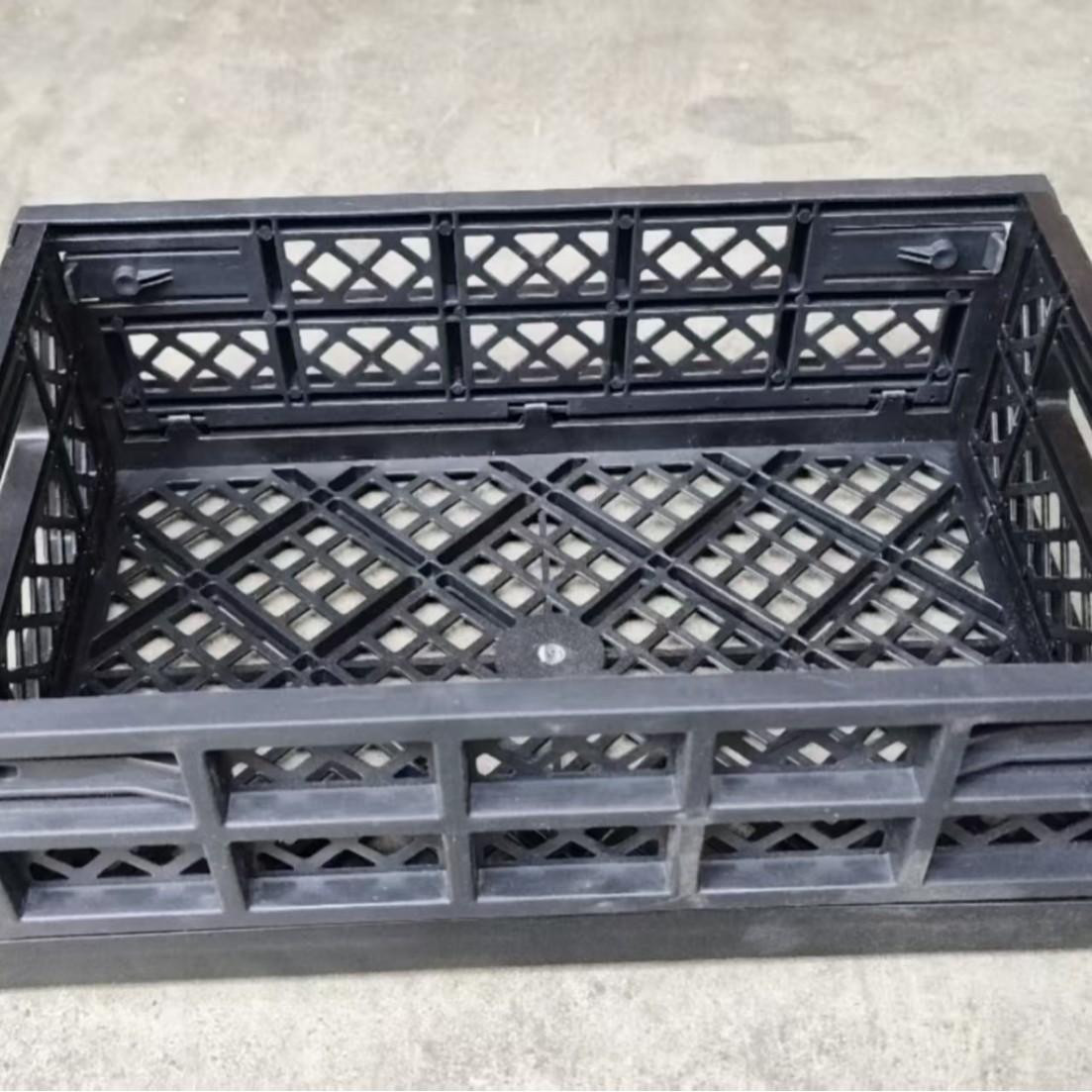 Supermarket Plastic Foldableing Basket Fruit Basket Foldableable Turnover Box Fruit Shop Table Display Basket Multi-Functional Shelf Storage