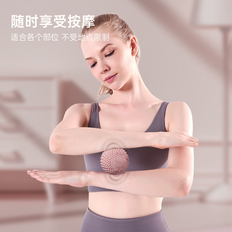 Fascia ball foot massage ball yoga muscle relaxation foot hedgehog ball yoga magnetic fitness ball foot arch peanut ball